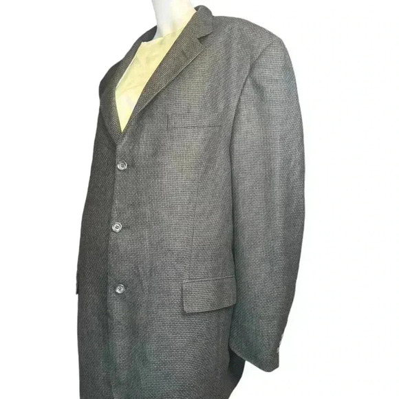Jos A Bank Vintage Signature Collection Men’s Gray Plaid Wool Blazer Jacket. - Picture 2 of 14